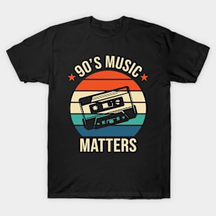 90's Music Matters Cassette tape T-Shirt